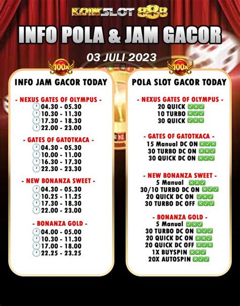 pola slot gacor hari ini.